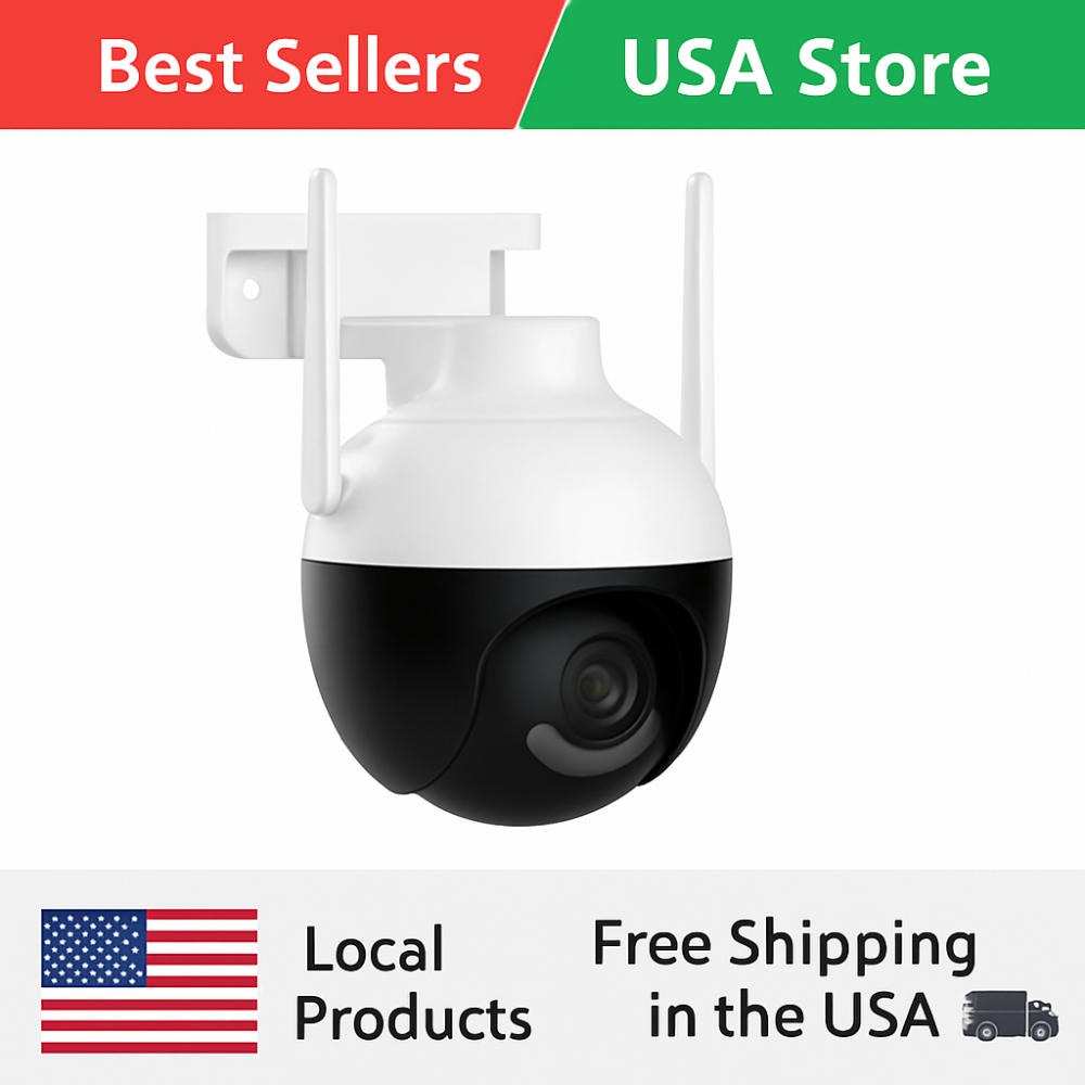 ExaHome Smart Guard - 4K Wireless Outdoor Security Camera (Night Vision & AI Detection)