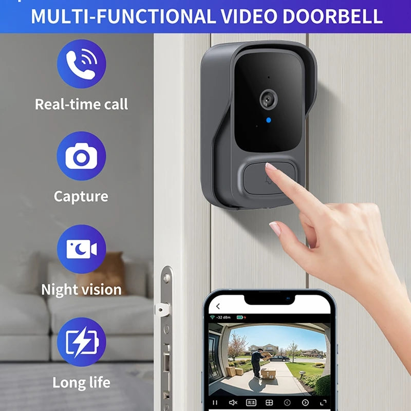 ExaHome Wireless Video Doorbell V8