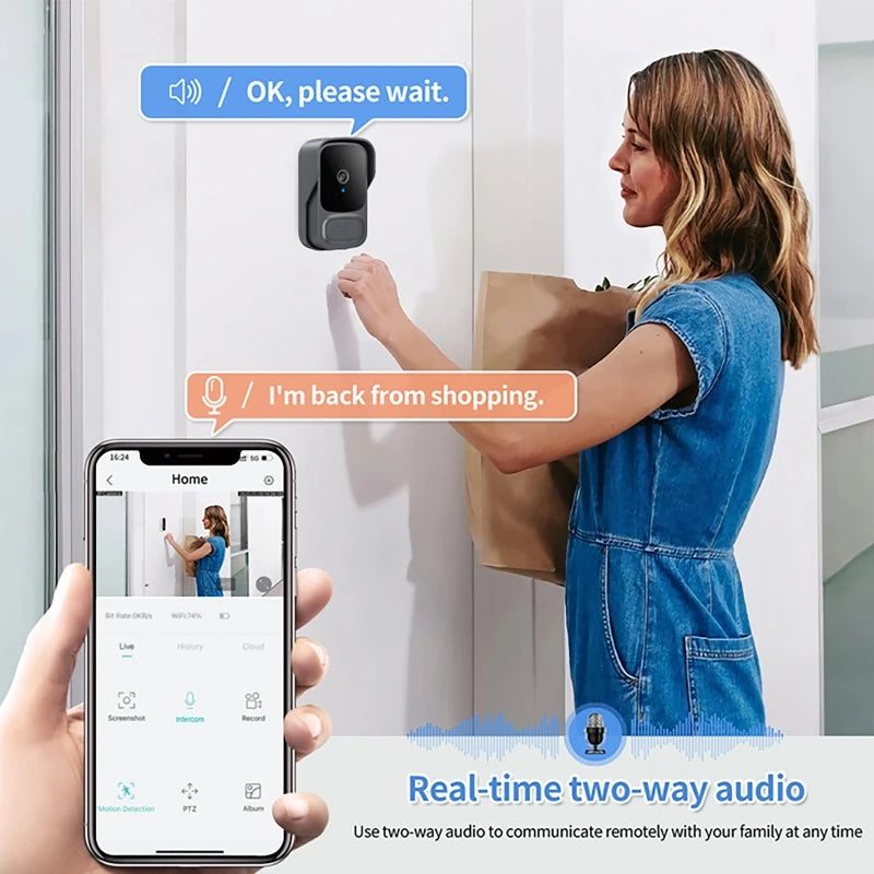 ExaHome Wireless Video Doorbell V8